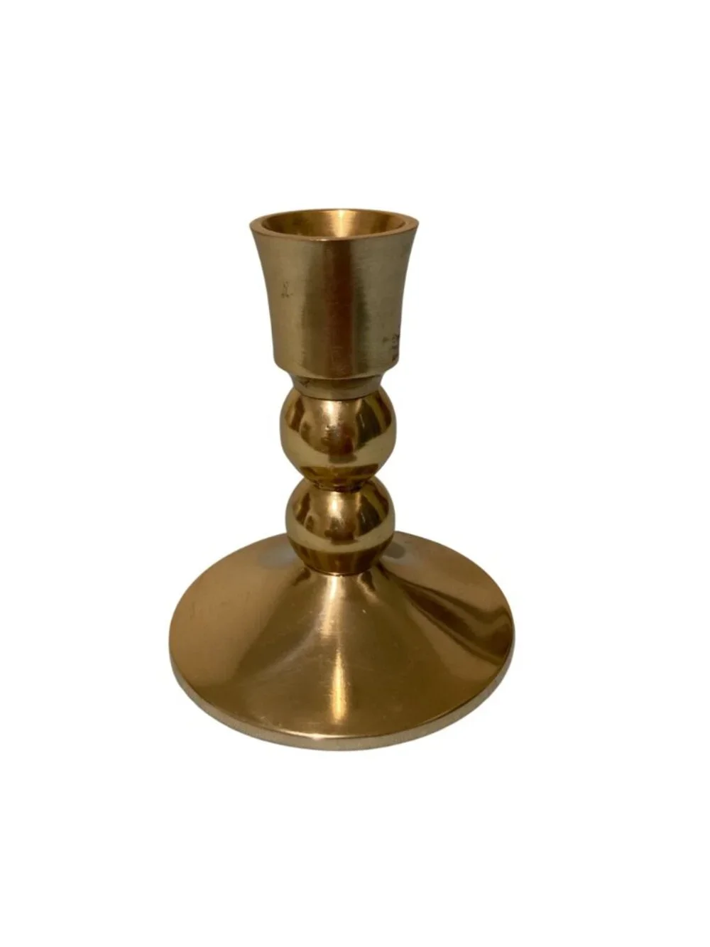Anthropologie Single Brass Candle Holder